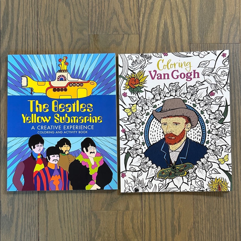 The Beatles and Van Gogh Coloring Books